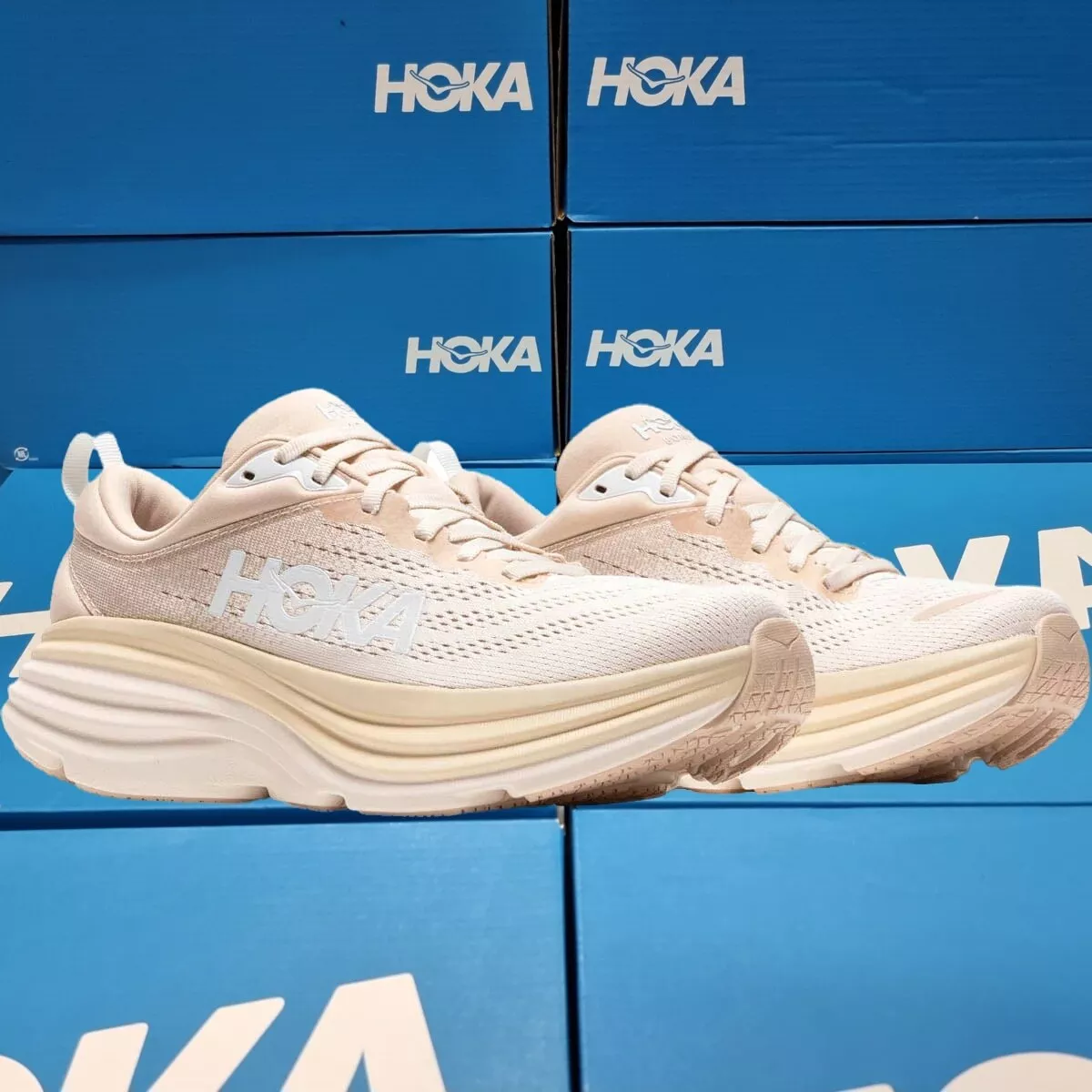 NEW Hoka One One Bondi 8 1127952 SSEG Women s Running Shoes