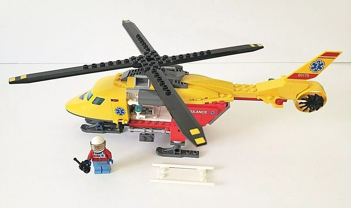 gå på arbejde tør mister temperamentet Lego City/Town 60179 Ambulance Helicopter Vehicle w/ One Minifigure | eBay