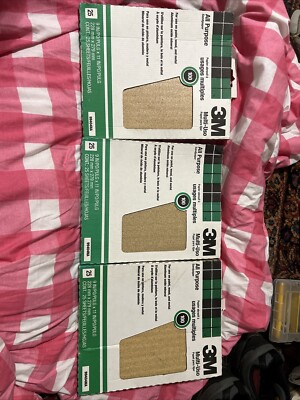 (3-Packs=75) 3M 99404NA Pro-Pak 100C Grit Aluminum Oxide Sandpaper Sheet 9 x 11
