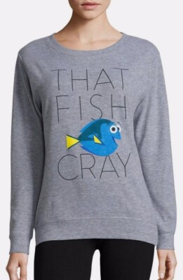 Finding Nemo Dory Disney Fleece Shirt Women's XS S M L  XL NEW