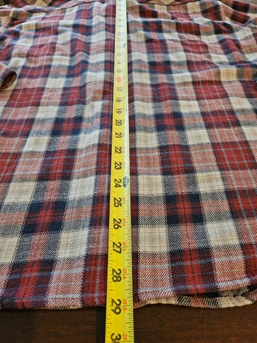 Ariat Mens Pearl Snap Shirt XXL Flannel Plaid Navajo Retro Fit Cowboy Western - Picture 9 of 10