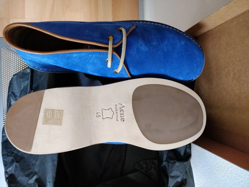 Acne Desert Boot High Bright Blue EU45 Foto 3 de 4