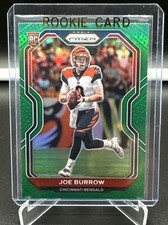 2020 Panini Prizm Joe Burrow Prizm Green #307 ROOKIE RC BENGALS