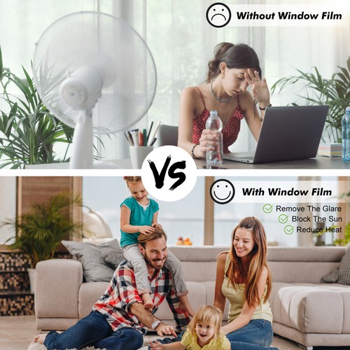 For Car Window Privacy Frosted Glass Sticker Window Film Static Cling Outdoor US - Picture 13 of 40