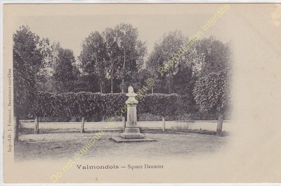 Cpa 95760 Valmondois Square Daumier Edit Frémont