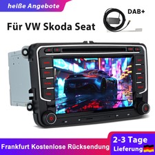 7" Autoradio NAV GPS DVD Wifi DAB+ Für VW GOLF PASSAT TIGUAN TOURAN Sharan POLO