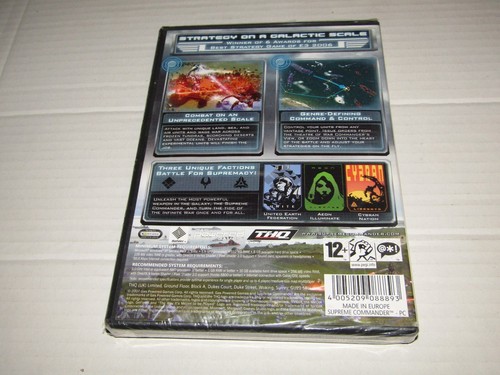 Supreme Commander (PC) Platform : Windows Vista, Windows XP New Sealed - Picture 2 of 2