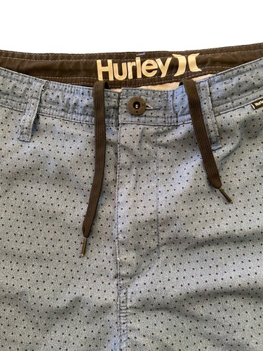 Hurley Boardshorts Swim Trunks Blue Mens Size 34x9.5 Good Condition  - Picture 4 of 9