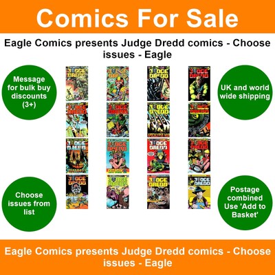 Eagle Comics präsentiert Judge Dredd Comics - Ausgaben aussuchen - Eagle
