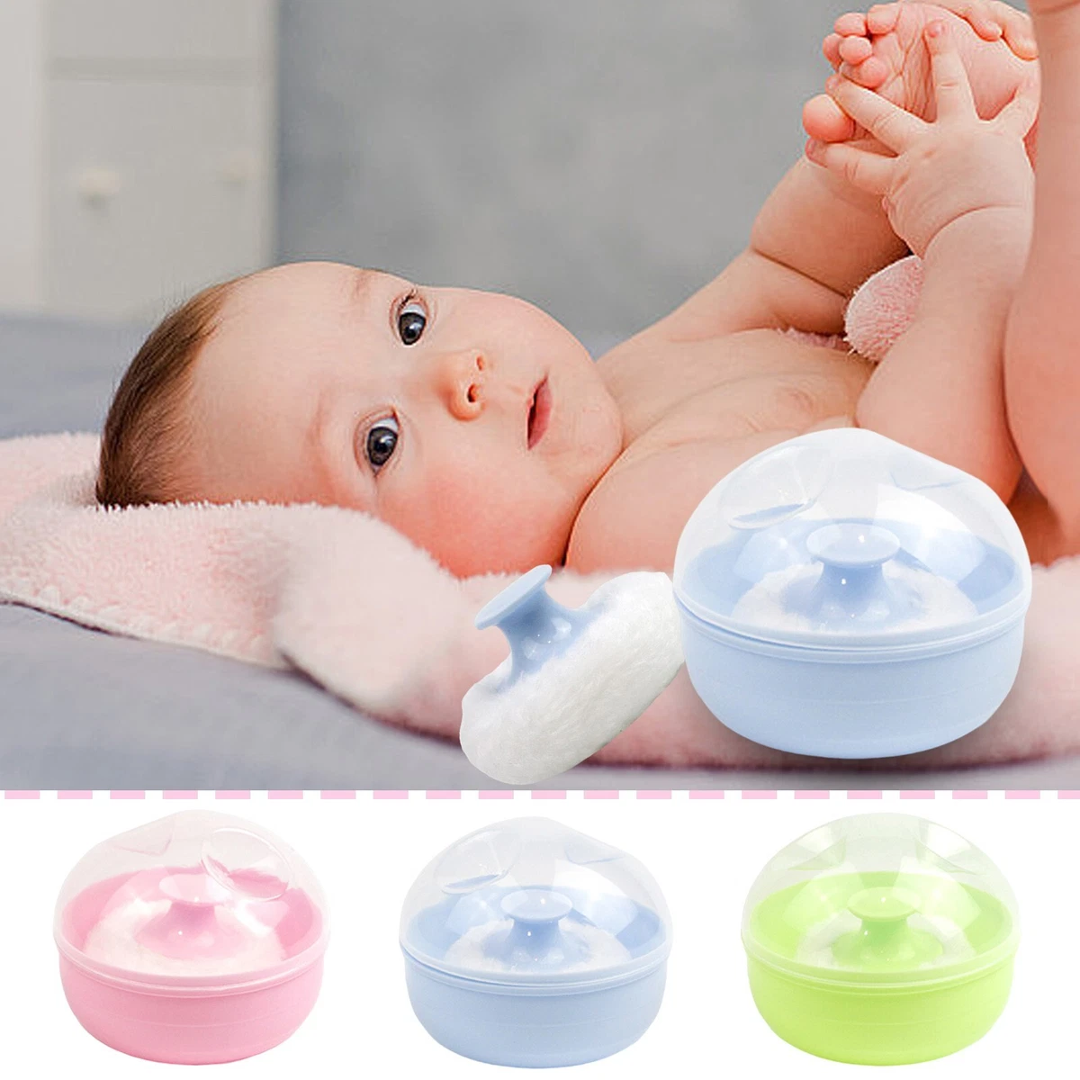 1Pcs Baby Powder Puff Kit For Body Powder Container Dusting Powder
