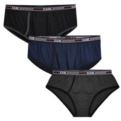 KAM Maillots Jersey Coton Homme Lot de 3 Boxers 2XL-8XL (806) - Photo 1/2