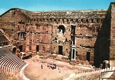 Interior Of The Antique Roman Theater Cultural Landmark Orange France Postcard