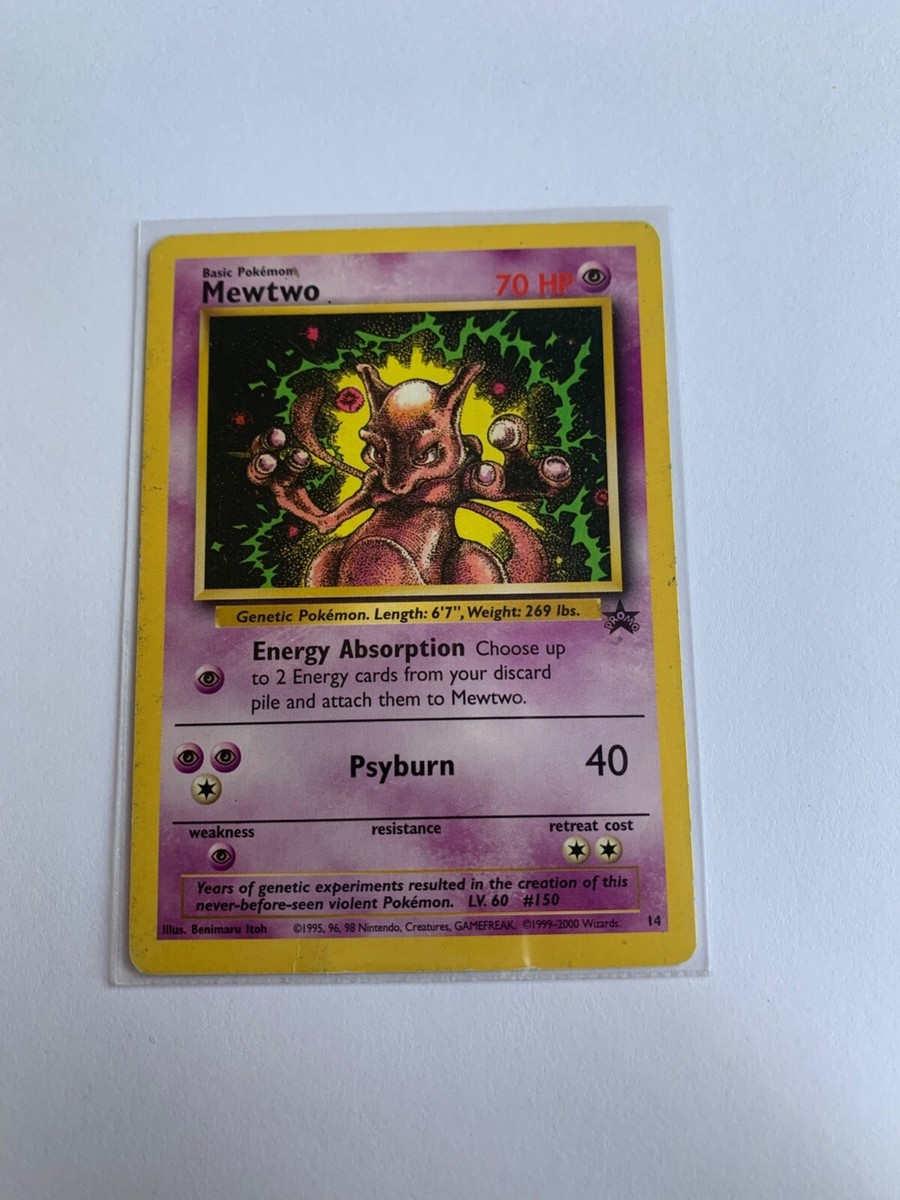 Mewtwo Wizard Black Star Promos 14 - 1995, 96, 98 Nintendo