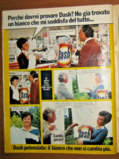 PUBBLICITA DASH DETERSIVO FUSTINO con Paolo Ferrari vintage advertising werbung