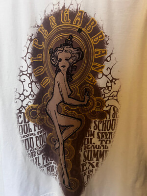 D&G DOLCE&GABBANA イタリア製 Y2K タンク ロゴ XS Vintage D&G Dolce Gabanna Y2k Graphic Art deco Tank Great