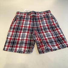 The Children  s Place Boys Plaid Chino Shorts Red Size 7