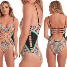 Trina Turk TT7CM10 Nepal Over The Shoulder Maillot One Piece Swimsuit One 4