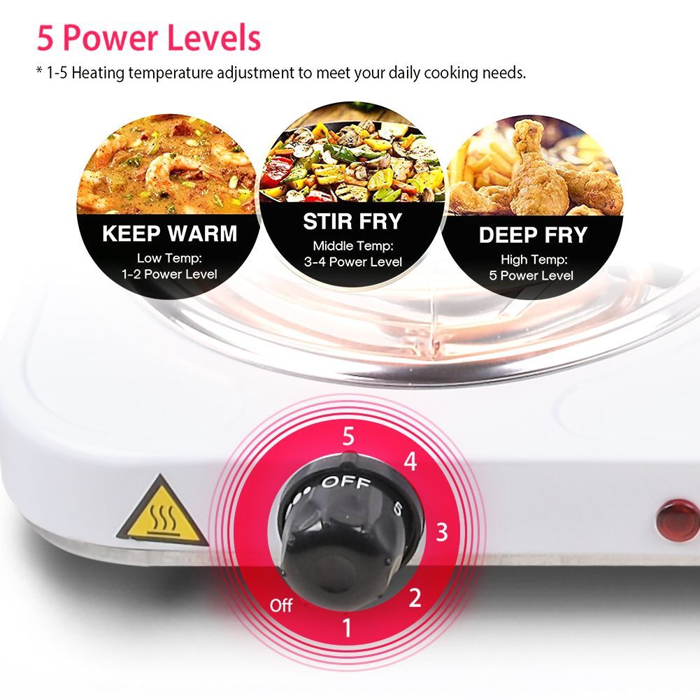 Hot Plate Double Burner Commercial Electric Portable Countertop Stove
