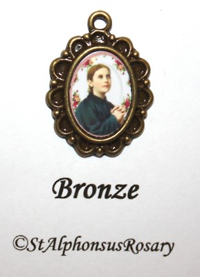 St. GEMMA GALGANI Catholic Mini-Medal/Add to Rosary/Antique Silver/Gold/Bronze