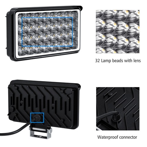 4Inch 12V 32W LED Work Light Bar Flood Pods Driving For 4WD Off-Road Tractor Car - Picture 5 of 12