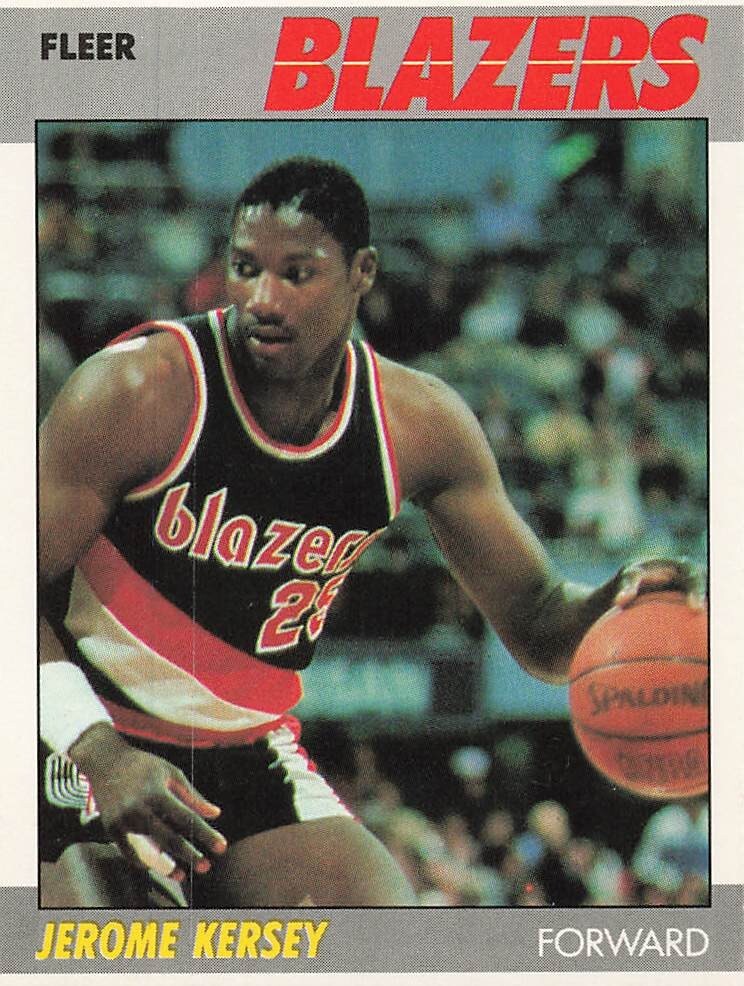 JEROME KERSEY 1987-88 FLEER BASKETBALL #60