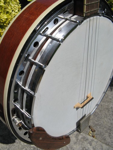 Vintage Supro Tenor Banjo with Case - Picture 7 of 14