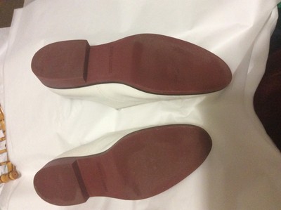 Ralph Lauren Team USA Olympic Flat White Nubuck Oxford Shoes  display picture 3