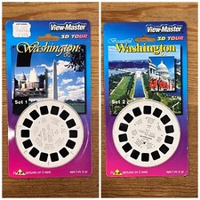 Washington DC Set 1  Set 2 View Master 3D Tour Three Reels Pack Sealed New