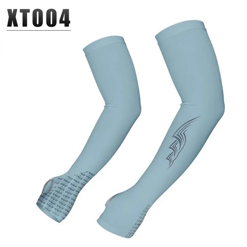 1 Pair Anti-Slip Ice Silk Arm Sleeves - Breathable Sunscreen for Outdoor Sports - Picture 9 of 14