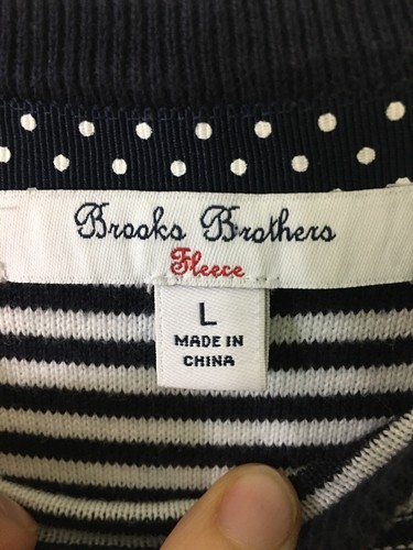 BROOKS BROTHERS Navy White with Heart Sweater Dress Large Cotton - Picture 2 of 4