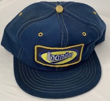 Vintage Bandag Baseball Cap Snap Back Blue Swingster