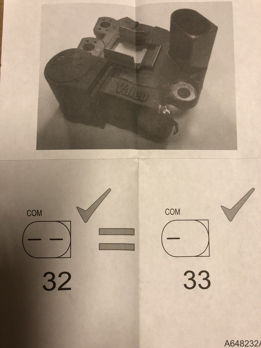 DODGE SPRINTER 3.0L DIESEL VALEO OEM ALTERNATOR VOLTAGE REGULATOR  