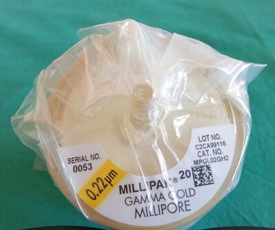 Millipore Millipak 20 Gamma Gold Filter 0.22µm Cat. Nr. MPGL02GH2
