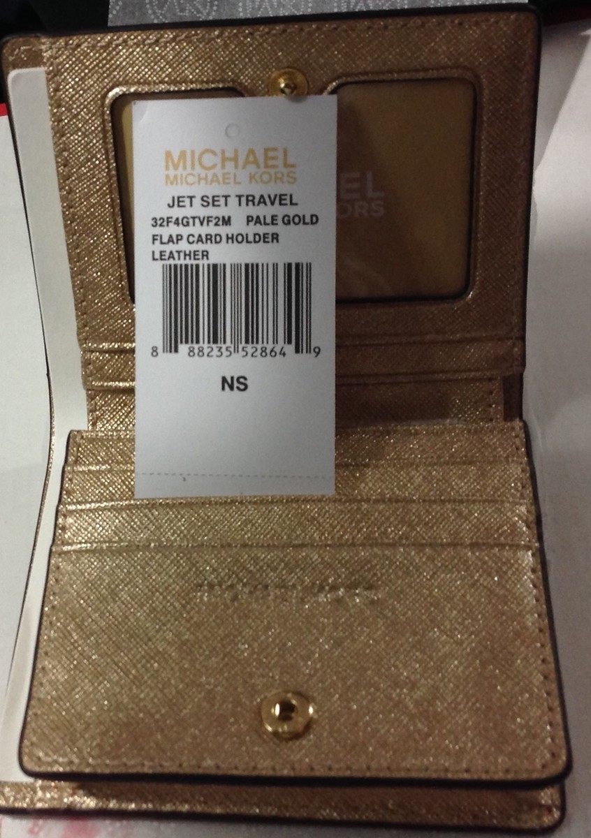 Michael Kors Wallets Saffiano Leather Jet Set Travel Flap Card