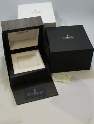 CORUM (Admirals Cup?) Large Watch Box International Warranty Card New-Old-Stock!