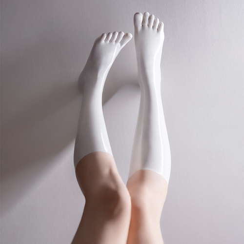 Latex Gummi Gummi Strumpfzehen Socken Fünf-Finger Socken Schaft 0,4 mm - Bild 4 von 11