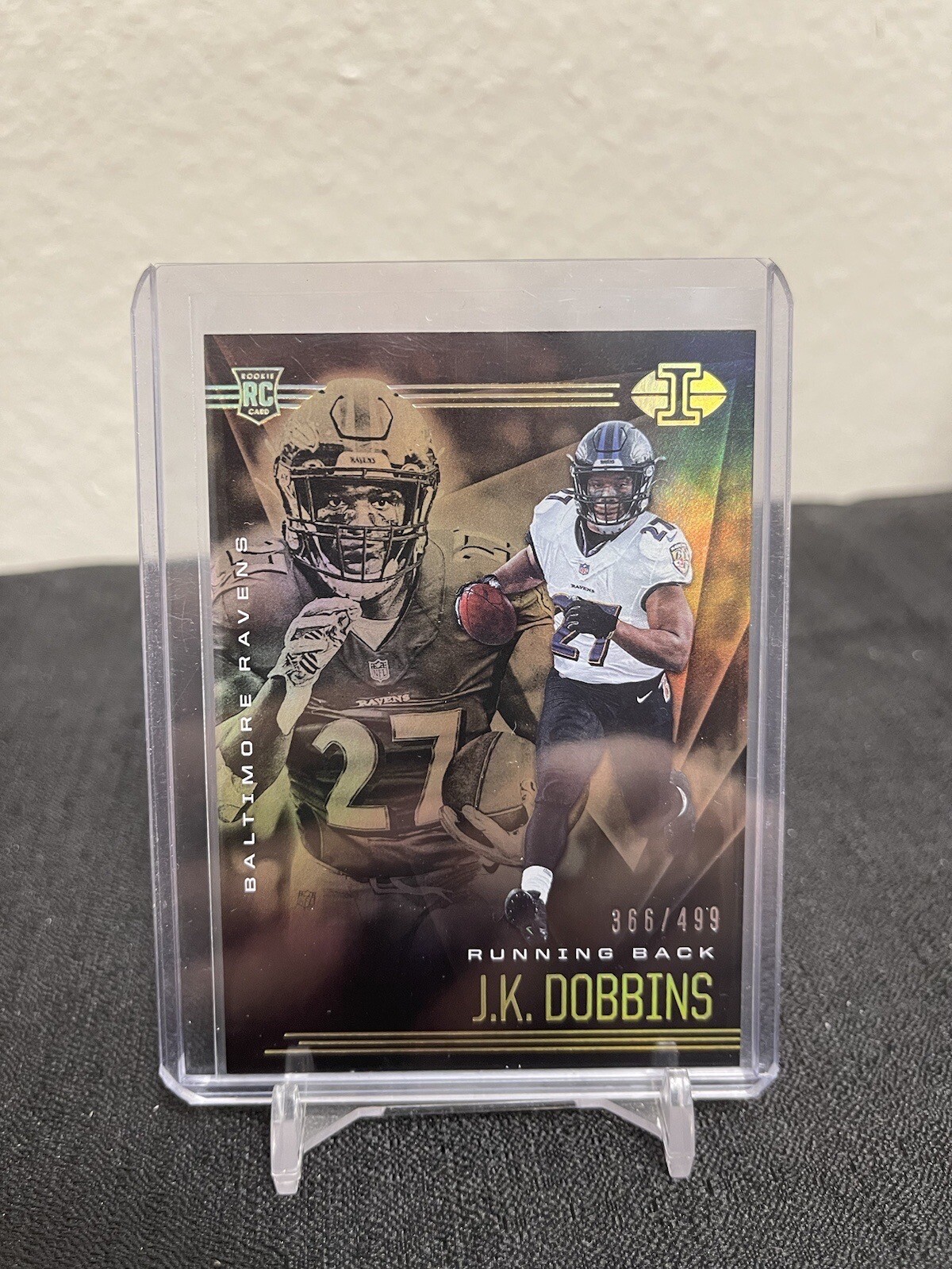 2020 Panini Illusions - Trophy Collection Bronze #13 J.K. Dobbins 366/499 (RC)