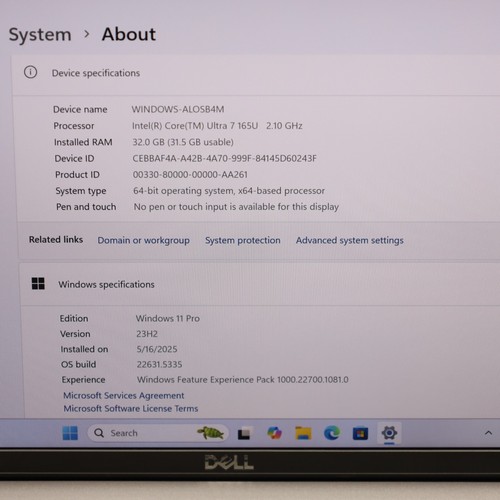 Dell Latitude 5450 14" Ultra 7-165U 32GB RAM 512GB SSD Win 11 Pro Grade B - Picture 2 of 4