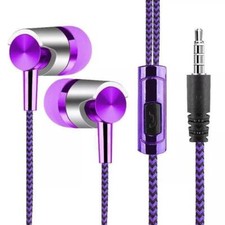 Wired Earbuds Earphones In-Ear Headphones With Microphone 3.5mm For Sm  US