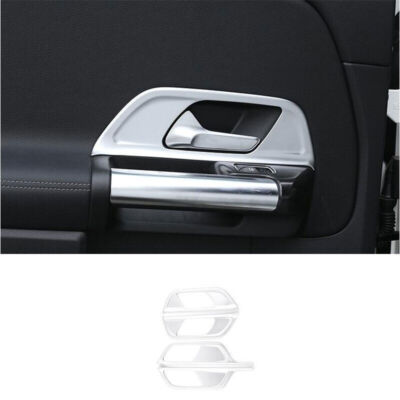 Fit For Mercedes-Benz GLB W247 2020-22 Matte Silver Inner Door Handle Frame Trim