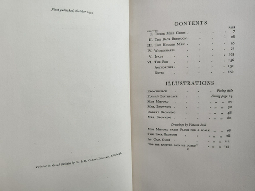 Flush - A Biography 1933 Virginia Woolf / 1st Edition / Hogarth Press / Illus - Picture 5 of 7