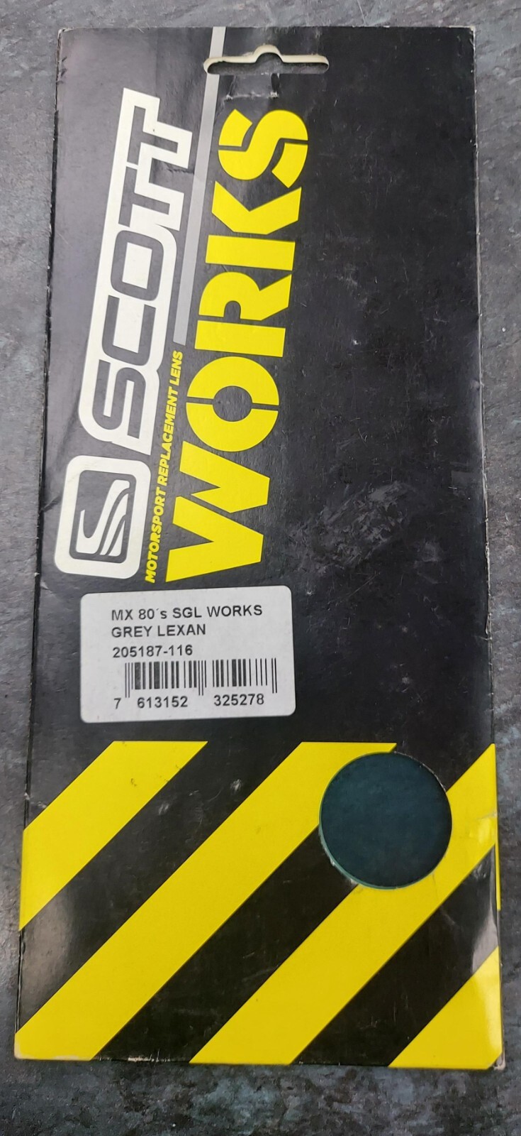 SCOTT MX80'S LENSE SGL WORKS GREY LEXAN AFC NEW GENUINE 205187-116