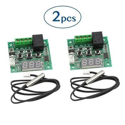2pcs W1209 With Case 12V DC Digital Temperature Controller Board 