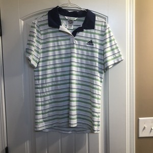 adidas no collar golf shirt