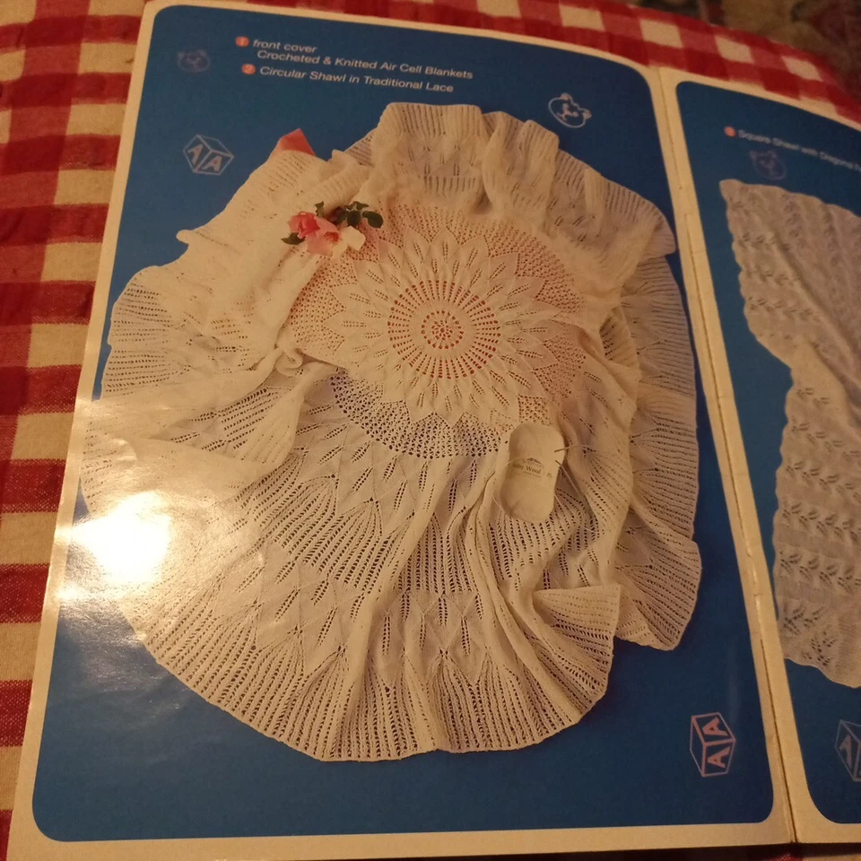 😇 Shepherd 1003 Baby Shawls Collection No. 1 Knitting Crochet Pattern Book Vgc - image 2 of 4
