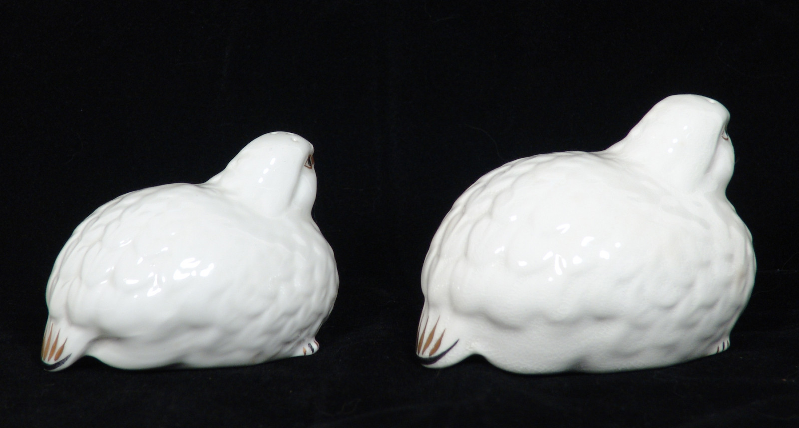 Vintage Aynsley Bone China Quail Salt & Pepper Shakers Made in England