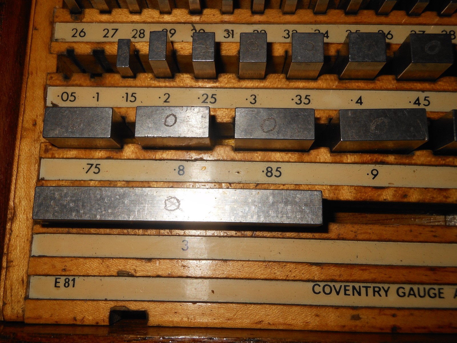 Coventry gauge & tool co international inch 20 degrees slip set eBay
