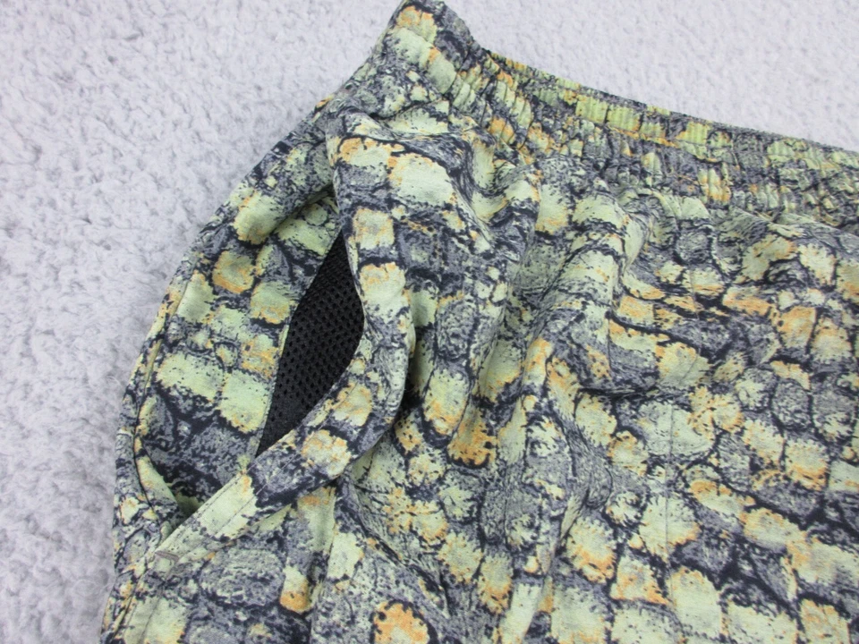 Reel Legends Swim Trunks Mens Large Green Yellow Bathing Suit Shorts 34x20 - Image 4 of 4