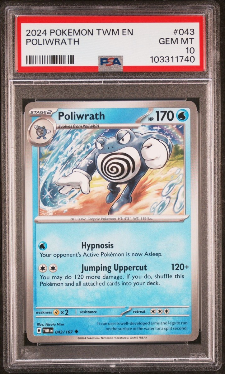 poliwrath stage 2 pokemon card value Card: Misty's Celebrate the legacy of your favorite tabletop game with this Poliwrath 2003 Pokemon Skyridge Rare #26 PSA Authenticated 8 Card POLIWRATH 15/130 - POKEMON -