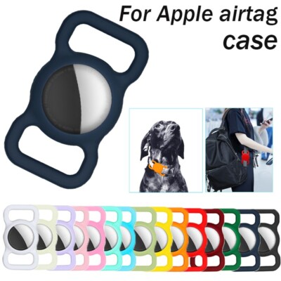 Haustierhülle Silikon Apple Air Tag Airtag Tracker Schutzhülle Hund Katze Halsband 